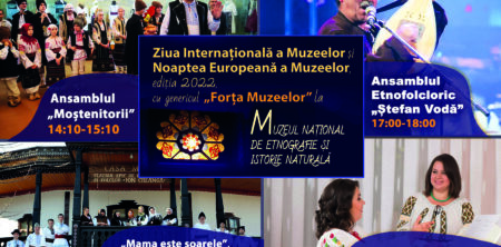 Programul Zilei Internaționale a Muzeelor și Nopții Europene a Muzeelor, ediția 2022, cu genericul ￼„Forța Muzeelor”
