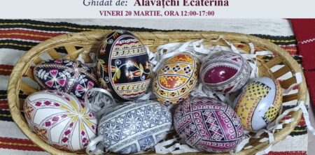 Atelier de încondeiere a ouălor pascale, ghidat de meșterița populară Ecaterina Alavațchi