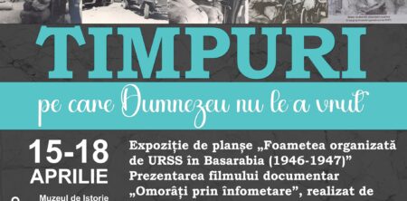 Timpuri pe care nu le-a vrut Dumnezeu – comemorarea victimelor foametei la Muzeul de Istorie și Etnografie Mereni